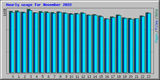 Hourly usage for November 2022