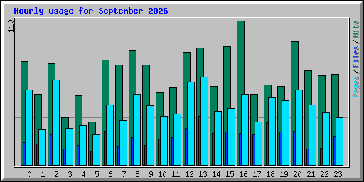 Hourly usage for September 2026