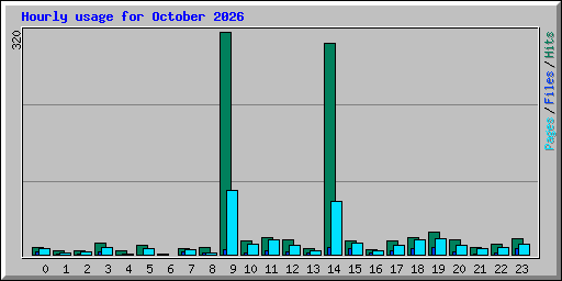 Hourly usage for October 2026